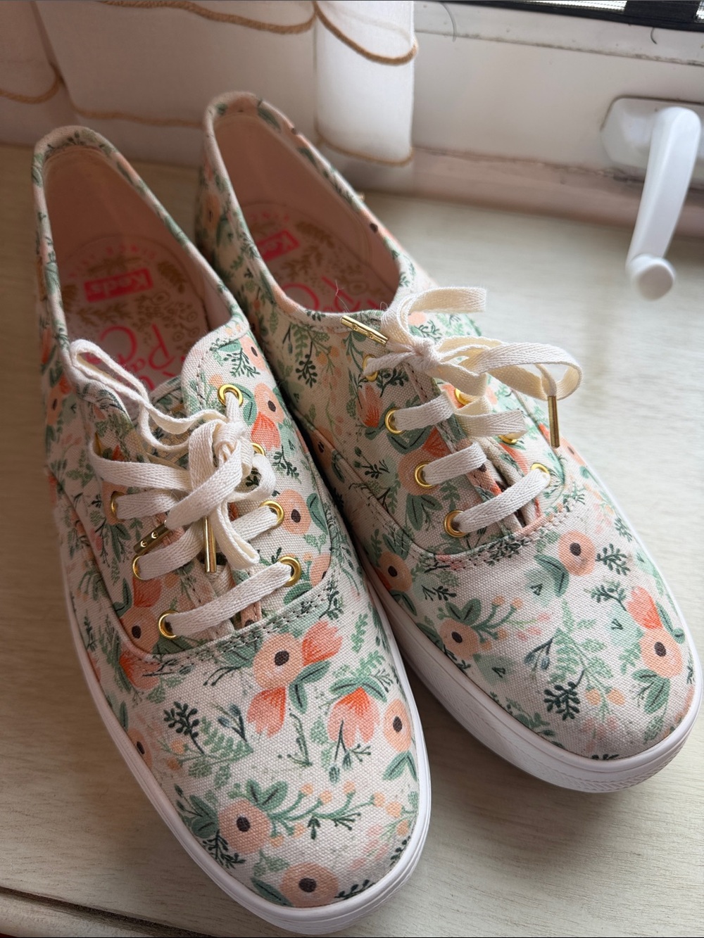 Floral Canvas Lace-Up Sneakers Keds Rifle Paper Co - Women